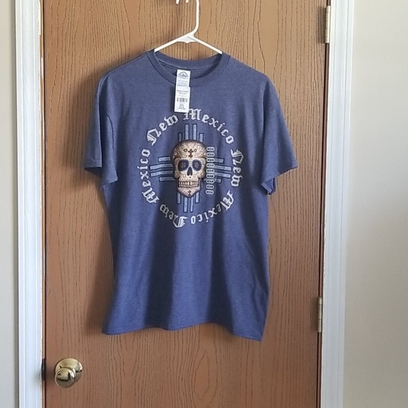 Other - NWT Blue New Mexico Sugar Skull Tee Size Medium
